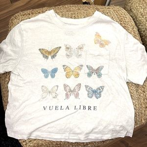 Butterfly crop top